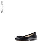 春季特惠 Massimo Dutti 女鞋 羊皮黑色芭蕾鞋 13040121800