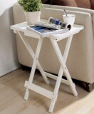 现代简约简易小桌子实木可折叠便携式阳台小茶几沙发边几电脑桌子