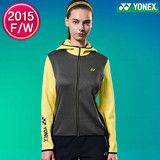 YONEX 韩国进口正品 女款抓绒加厚速干长袖羽毛球外套 2015秋冬