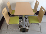 肯德基餐桌椅组合4人位分体不锈钢小吃店餐桌椅批发订做