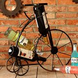 复古创意红酒架摆件欧式自行车葡萄酒架家居客厅装饰品美式小摆设