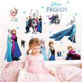 冰雪奇缘Frozen公主大合集儿童宝宝房卧室墙贴可爱装饰背景壁纸