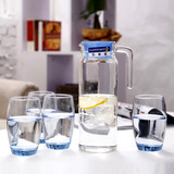 弓箭乐美雅简约凝彩玻璃杯子套装家用水杯凉水壶冷水壶欧式茶具