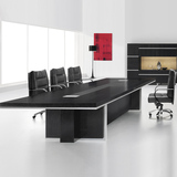 新款现货 办公家具板式大型会议桌长桌办公桌简约长条桌 定做