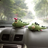竹炭包汽车用公仔车载活性炭除味车内饰品摆件韩国卡通可爱小鳄鱼