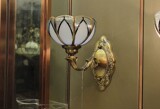 纯铜焊锡壁灯玻璃吹花个性地中海欧式美式壁灯花朵简约美式简欧