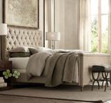 美式乡村新经典欧式田园简约现代沙发床现代中式舒适亚麻布沙发床
