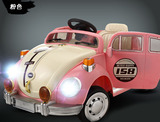 甲壳虫儿童电动汽车宝宝玩具电动车四轮遥控车双驱高低速可爱型