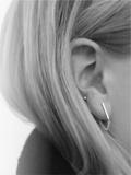 WBW Earrings 极简 大方个性韩版潮流 耳钉一对 质感 金 银 黑