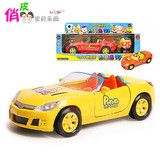 韩国进口玩具车 pororo玩具 儿童可爱卡通模型跑车敞篷车回力车