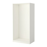 IKEA 宜家代购 帕克思 衣柜框架, 白色 100*58*201cm