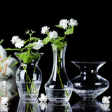 欧式创意裂纹花瓶手工迷你小花器绿萝水培花瓶小清新玻璃花插摆件