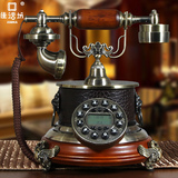 佳话坊仿古电话机中式实木电话座机电话机古董电话机复古电话家用