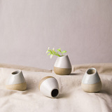 景德镇创意手工陶瓷花瓶花器 家居摆件装饰品水培花插粗陶小花瓶