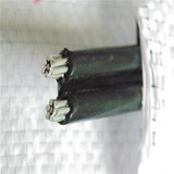 2×10平方铝线500米 室外防老化双芯铝电缆线 黑色进户线国标电线