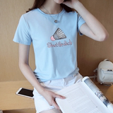 12-13-14-15-16-17-18岁少女孩夏季初高中学生韩版棉短袖T恤女夏