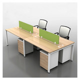 上海办公家具职员办公桌椅简约现代4人工作位组合员工桌可定制