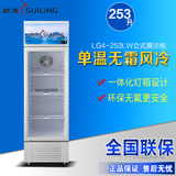 穗凌 LG4-253LW冰柜商用立式展示柜陈列柜水果冷藏保鲜柜单门