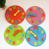 幼儿园教具区角材料 EVA时钟拼图 儿童益智早教玩具 泡沫玩具