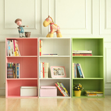 特价儿童简易书柜书架自由组合 简约现代置物架 储物收纳柜格子柜