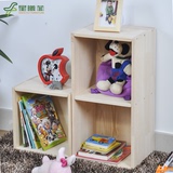 童衣柜家具定做特价实木书柜书架儿童储物柜带门带锁格子收纳儿