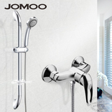 JOMOO九牧卫浴 浴室简易淋浴升降杆花洒套装S16083正品全铜龙头