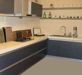 定制整体橱柜  一字型 L型厨柜  吸塑欧式板  人造石台面 限济南