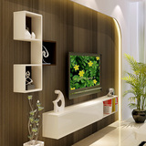 壁挂式烤漆电视柜 现代简约挂墙背景置物架书桌 机顶盒架组合柜