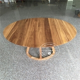 北欧宜家传世经典实木家具丹麦设计凯洛克创意圆桌时尚实木餐桌椅