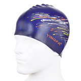 英发硅胶泳帽 男女通用炫酷印花游泳帽  个性十足 降水阻保护头发