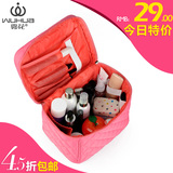 雾花 2016新款旅行整理包 菱格专业化妆包 箱韩国 大容量收纳包