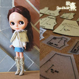 【秋熹】blythe娃娃 娃衣材料包 含布料模板纸样披肩布料已做更换