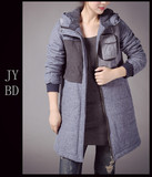 甲乙丙丁韩版2015冬季新款 E空间 阿朵 风格加厚保暖棉衣 AE339