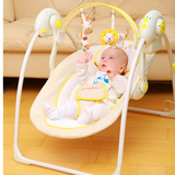MOMSKISS婴儿电动摇椅摇篮床宝宝摇摇椅秋千摇篮摇床电动安抚摇椅