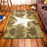 仙吉现代欧美时尚创意地毯耐脏长方形防滑卧室床边客厅茶几地毯