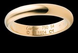 专柜代购卡地亚Cartier 18K黄金戒指B4031200 经典婚戒3.5毫米