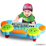 宝宝拍拍鼓儿童婴儿益智玩具电子琴乐器电动手拍鼓0-1岁6-12个月