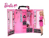 芭比娃娃甜甜屋套装大礼盒BMC00 公主芭比梦幻衣橱X4833 专柜正版