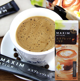 日本代购正品 AGF MAXIM 意大利拿铁速溶三合一咖啡 5条