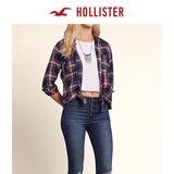 Hollister 双口袋格子衬衫 女 96984