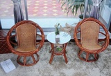 室内外桌椅/庭院/三件套藤椅/欧式休闲家具/扭藤转椅/现代茶几