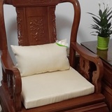 *定做古典中式纯色素色坐垫抱枕靠背红木沙发太师椅圈椅仿古椅垫