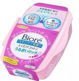 日本代购 biore碧柔快速卸妆湿巾 可卸睫毛膏 盒装44枚