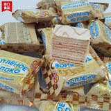白巧克力 酸奶威化大块装俄罗斯进口 高级糖果500g 休闲零食