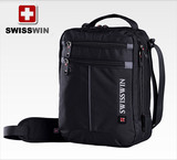 瑞士军刀单肩包男士斜挎包帆布男包商务背包运动休闲包IPAD包小包