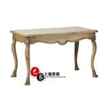 美式乡村法式复古书桌 法式实木雕花电脑桌 欧式新古典办公桌餐桌