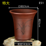 包邮E51 特大号紫砂兰花花盆 有个性多肉植物盆栽陶瓷盆 批发免邮