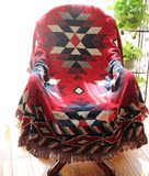 印第安风格菱形复古纯棉盖沙发垫坐椅垫沙发巾全软地垫线毯