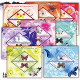 科特迪瓦2011蝴蝶系列第1组小型张(三角对倒票) 外国邮票 全新
