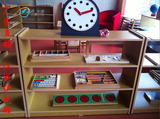 蒙氏教具柜 希伯特特价幼儿园家具图书柜儿童杯架玩具收纳整理架
